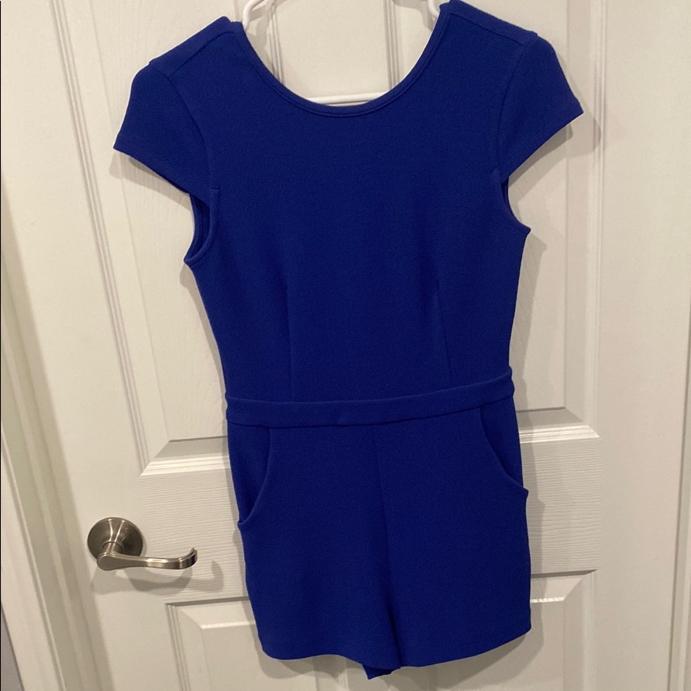 Womens Royal Blue Romper